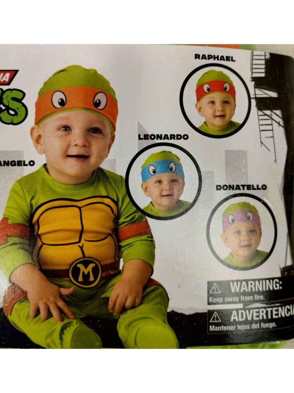 Baby 6 to 12 Months Teenage Mutant Ninja Turtles 12-Piece Halloween Costume Set